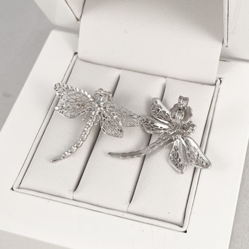 Stříbrné náušnice VÁŽKY na puzetu